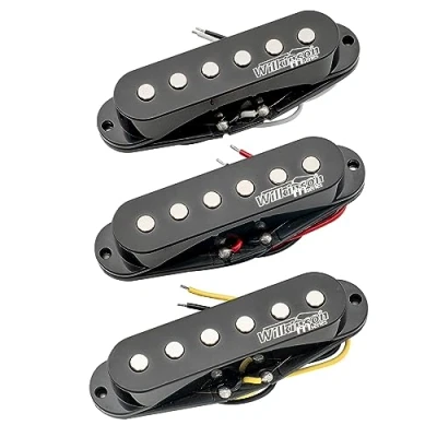 Imagen de Wilkinson High Output Cerámico Pastillas Single Coil Pickups Set para Guitarra eléctrica tipo Strat, Negro