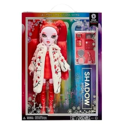 Imagen de Rainbow High Shadow Seties 3 Rosie Muñeca de Moda roja Conjunto Moda, Pelo extralargo y más 10 Coloridos Accesorios Juego para niños 4 a 12 años coleccionistas