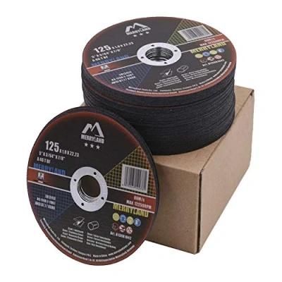 Imagen de Merryland Disco de Corte 125 Metal para Amoladora Angular, X 1,0 22,23 mm 50 Piezas, Acero INOX Hierro, Bravo Line B13081042