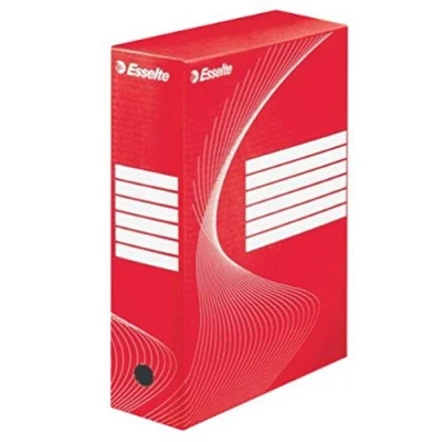 Imagen de Esselte Vivida 128422 Caja de archivo (lomo 100 mm, 25 unidades), color rojo