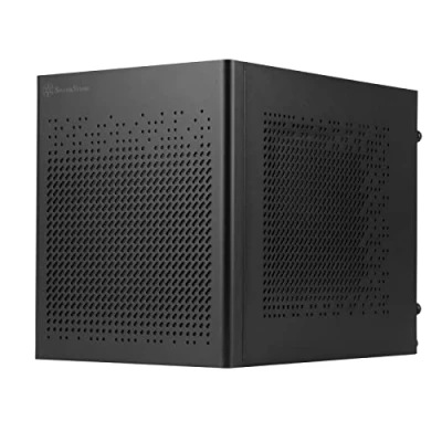 Imagen de SilverStone Technology SUGO 16, Negro, Chasis Cubo Mini ITX Fabricado Totalmente en Acero, SST SG16B (Negro)
