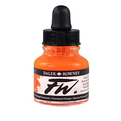 Imagen de Diseño de mayla liberato acrílico tinta Fw 1 Oz naranja