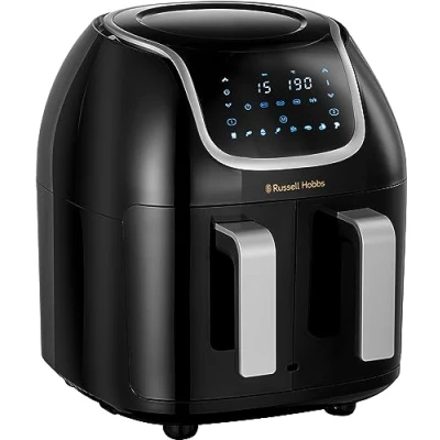 Imagen de Russell Hobbs Freidora de Aire 8,5 l Doble, sin Aceite, Dos Cestillos Regulables por Separado, Dietética, Cocción Sincronizable, 8 Programas, Táctil, Digital, hasta 200º C, 27290 56