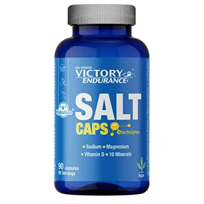 Imagen de VICTORY ENDURANCE Salt Caps. Con Un Aporte Extra De Vitaminas D Y B1. Sodio, Potasio, Cloro, Calcio, Hierro, Magnesio, Yodo, Cobre, Manganeso, Selenio., 90 Unidad, 300 ml