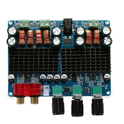 Imagen de WINGONEER TPA3116 2x50W + 100W 2.1 Dual Channel Power Amplifier Amplificador de Canales Digitales Potencia del subwoofer Junta DC 12V 26V