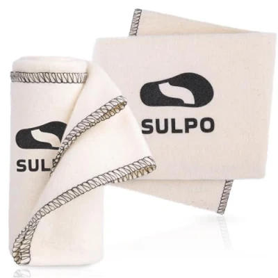 Imagen de SULPO Shoe Cleaning Cloth for Polishing Natural Cotton Does Not Cause Scratches Paños de limpieza zapatos 2 unidades