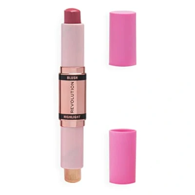 Imagen de Makeup Revolution, Barra de Colorete e Iluminador, Mauve Glow, para el Rostro 4.3g