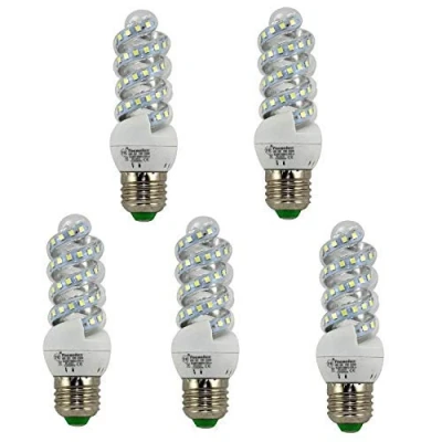 Imagen de Bombilla LED Mini Espiral E27 11W Luz Fría 6400K (Pack5)