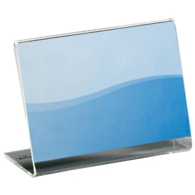 Imagen de SIGEL PA107 Soporte de sobremesa, inclinado, acrilico, para 90x60 mm, 10 unds.