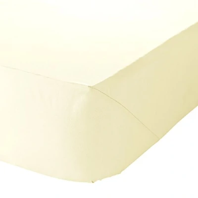 Imagen de Catherine Lansfield Percale Sábana Bajera, 140 x 200 cm, Color Crema