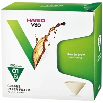 Imagen de HARIO 100 Hojas en Caja VCF 01 MK 1 2 Tazas V60 para el Filtro de Papel M (jap?n importaci?n)