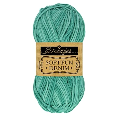 Imagen de Scheepjes Mezclilla Softfun Denim Yarn, Algodón Acrílico, 517, 10x50g, 10