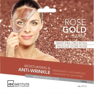 Imagen de Idc Institute Inst.Mascarilla facial Rose Gold Mask 3432 0.3 ml (12 unidades)