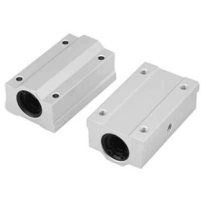 Imagen de 2pcs SCS12UU 12 mm Movimiento Lineal Cojinete de Bolas, Deslizante Aluminio, Bloque Slide, Casquillos Repuesto para CNC