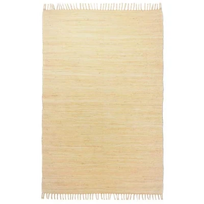 Imagen de Theko Happy Cotton Alfombra 100% algodón Natural Rectangular 60 x 120 cm, Color