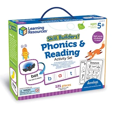 Imagen de Learning Resources Set de Actividades Phonics y Lectura Skill Builders, para desarrollar la Habilidad el Vocabulario, Letras, Phonics, niños 5+