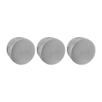 Imagen de DEBFLEX Caja de Derivación Estanca IP54 Para Conexión Segura Cables Se Fija en la Pared Superficie Gris ⌀70 x P.40 mm