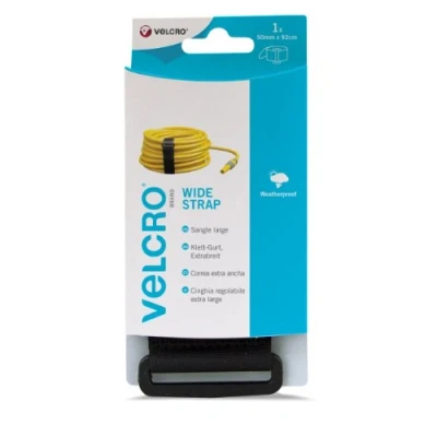 Imagen de velcro VEL EC60329 Tiras de ajustables (5 x 92 cm), color negro