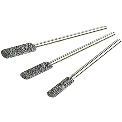 Imagen de wolfcraft Juego de minimuelas abrasivas cerámicas 3 piezas I 2175000 Para afilar cadenas sierras cadena