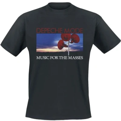 Imagen de Depeche Mode Music for The Masses Hombre Camiseta Negro M 100% algodón Regular