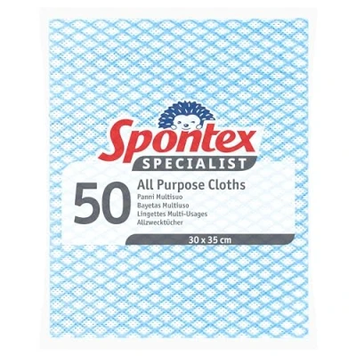 Imagen de Spontex Especialista de uso múltiple los paños azul 50 por paquete