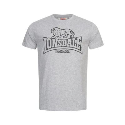Imagen de Lonsdale Allanfearn Camiseta estampada, Hombre, Talla: XXL, Marl grey black