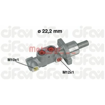 Imagen de METZGER 202 297 Cilindro Maestro de Freno 22,2 CIFAM PEUGEOT: 206 Hatchback, 306 Berlina, CITROËN: Xsara Coupé
