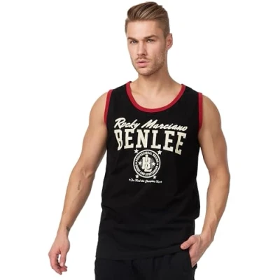 Imagen de BENLEE Rocky Marciano Men Jersey Singlet Pittsfield Camisa, Hombre, Negro, L