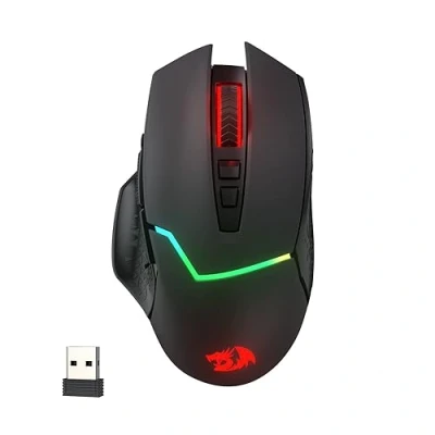 Imagen de Redragon M690 PRO Ratón inalámbrico para videojuegos (8000 ppp, 8000 con botón de disparo rápido, 8 botones macro, diseño ergonómico PC/Mac/Laptop