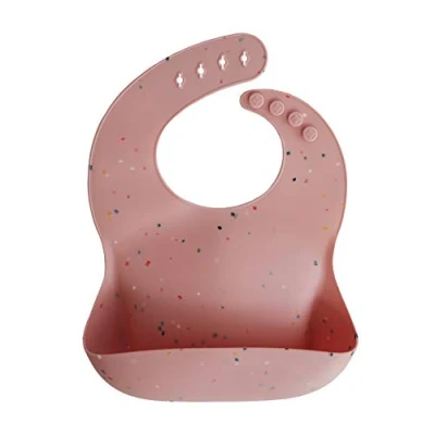 Imagen de Mushie Babero Silicona Rosa