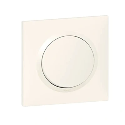 Imagen de Legrand Interruptor o de ida y vuelta dooxie 10AX 250V viene con placa cuadrada blanca