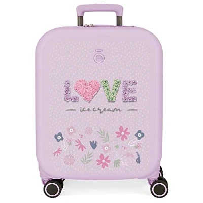 Imagen de Enso Love Ice Cream Maleta de Cabina Morado 40x55x20 cms Rígida ABS Cierre TSA Integrado 37L 3,22 kgs 4 Ruedas Dobles Equipaje Mano