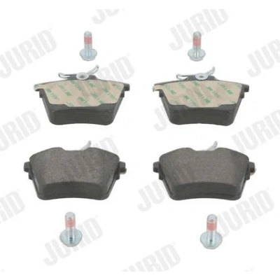 Imagen de JURID 573133J Juego de pastillas freno no preparado para indicador desgaste con accesorios PEUGEOT: 407 Berlina, SW, 607 Berlina