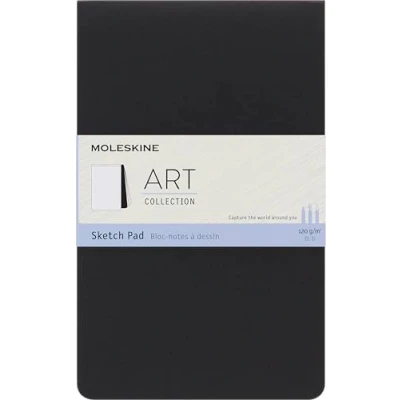 Imagen de Moleskine Cuaderno de Dibujo, Papel para Lápices, Carboncillo, Plumas Estilográficas y Marcadores, Tapa Blanda, Color Negro, Tamaño grande 13 x 21 cm, 48 Páginas