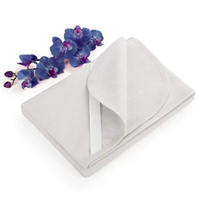 Imagen de Blumtal Protectores de Colchón Funda Premium 100% algodón Transpirable, Cubrecolchón con Esquinas Elásticas, Blanco, 60 x 120cm Set 2
