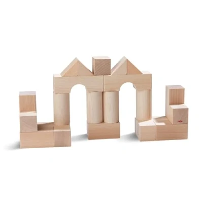 Imagen de HABA 1071 Starter Set Basic Building Blocks 26 Wooden Pieces, for Ages 1 and Up (Made in Germany)