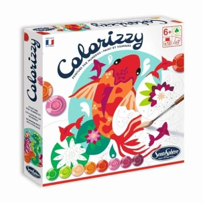 Imagen de Sentosphere 3904502 Colorizzy Juego de Pintura para niños, diseño Caballito mar y Peces, Multicolor, Small