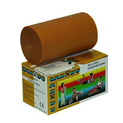 Imagen de Cando Banda elástica para ejercicios, Dorado/Muy Pesada (Xxx), 5,5 m sin látex