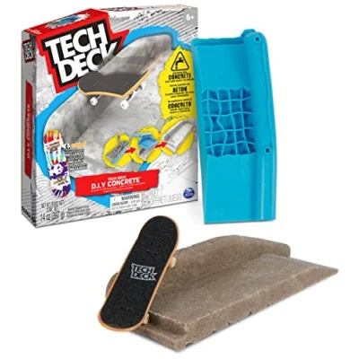 Imagen de Tech Deck Concrete Rampa para Tabla de Dedo, Hecha Material hormigón Reutilizable Enjoi, a Partir 6 años