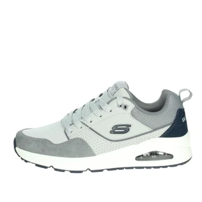 Imagen de Skechers Uno Retro One, Zapatillas Hombre, Gris Duraleather Suede Mesh, 41.5 EU