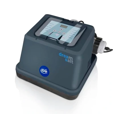 Imagen de Gre Sistema de Desinfección para Piscina Electrolisis Dream Salt, Apta Piscinas Elevadas hasta 50 m3, con Pantalla LED Integrada GSS50