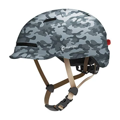 Imagen de Casco Smart4U SH50U, 7 LED, USB, Talla L, 57 61 cm, IPX4, Army