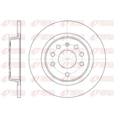 Imagen de REMSA 6688.00 Disco de freno Eje trasero 278, 278 12 5 macizo OPEL: Vectra C Berlina, CC, Caravan, SAAB: 9 3 Familiar