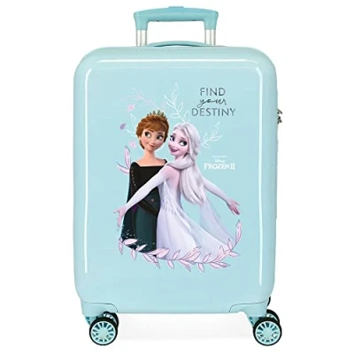 Imagen de Disney Frozen Memories Maleta de cabina Azul 38x55x20 cms Rígida ABS Cierre combinación lateral 34L 2 kgs 4 Ruedas dobles