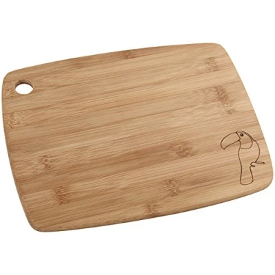 Imagen de Fackelmann Tropical Tabla de Cortar, Cocina Madera Bambú, Pequeña para Picar Verduras, Trocear y Filetear Carne o Pescado, Ligera Resistente, 30x23cm, Color Natural, 1 ud.