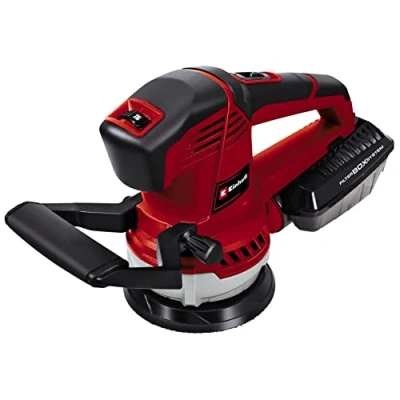 Imagen de Einhell Lijadora orbital aleatoria TE RS 40 E (400 W, velocidad de oscilación 12.000 24.000 rpm, diámetro disco 125 mm, aspiración activa polvo, caja filtro)