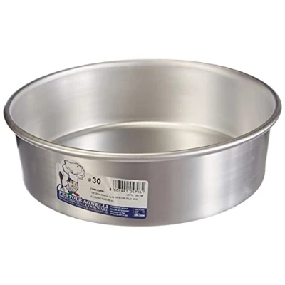 Imagen de Pentole Agnelli FAMA43/830 Molde para pasteles cónico con borde, Aluminio, 30 X 8 cm