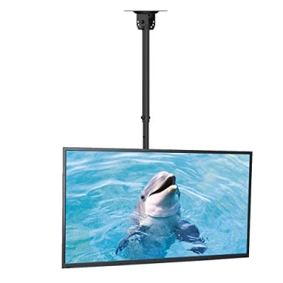 Imagen de Suptek Soporte TV Techo para 26 65 Pulgadas TV, Altura Ajustable 43 70cm, Soportar 45kg, VESA 200x200, Inclinación de 15, Giro 90 y Rotación 360​​, Pared 55 MC4602