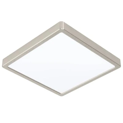 Imagen de Eglo connect.z Smart Home lámpara de techo LED para baño Fueva Z, L x A 28,5 cm, ZigBee, control voz y la aplicación, color luz, regulable, aluminio níquel mate, IP44