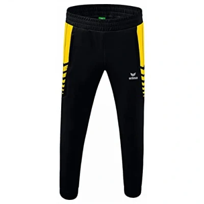 Imagen de ERIMA Niños Six Wings Worker Pantalón, Negro/Amarillo, 116